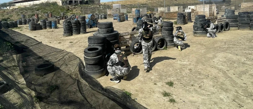 paintball activity in malaga for stag and hen groups