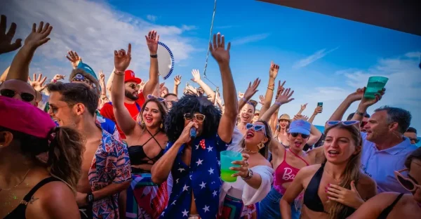 boat party in málaga with dj, drinks and sea swim