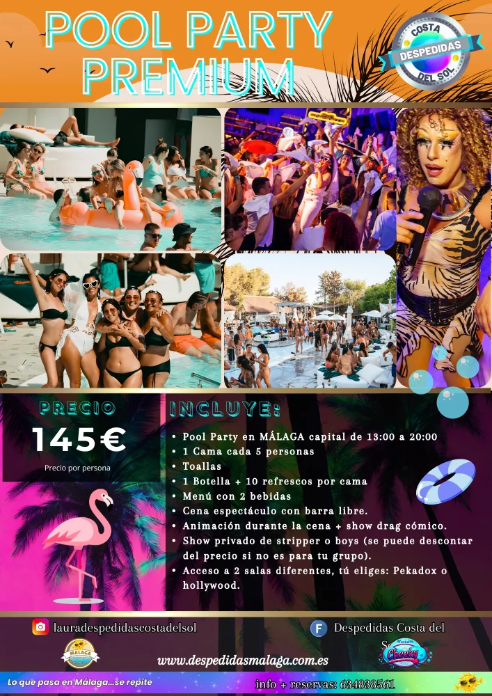 PACK POOL PARTY PREMIUM MALAGA